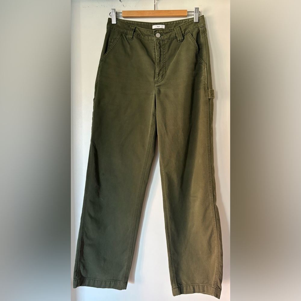 Aritzia TNA Greenwich pant, olive green, size 4